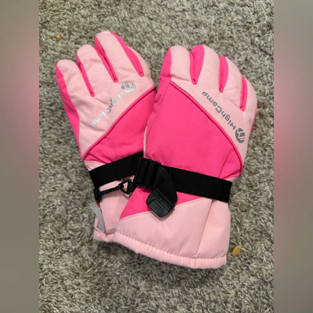 HIGHCAMP Kids Waterproof Winter Gloves